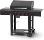 Megamaster 720-0982 5 Burner Propane Barbecue Gas Grill, Side Shelves with Hooks, for Outdoor Cooking, Patio, Garden Barbecue Grill, 50000 BTUs, Open Chart, Black  Patio, Lawn & Garden - Image 20