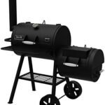 Dyna-Glo DGSS730CBO-D-KIT Signature SeriesBarrel Charcoal Grill & Side Firebox  Patio, Lawn & Garden