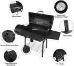 Royal Gourmet CC1830SC Charcoal Grill Offset Smoker with Cover, 811 Square Inches, Black, Outdoor Camping  Everything Else - Image 5