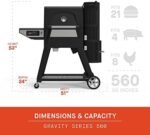 Masterbuilt® Gravity Series® 560 Digital Charcoal Grill and Smoker with Digital Control, App Connectivity and 560 Cooking Square Inches in Black, Model MB20040220  Patio, Lawn & Garden - Image 3