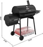 Royal Gourmet CC1830SC Charcoal Grill Offset Smoker with Cover, 811 Square Inches, Black, Outdoor Camping  Everything Else - Image 6