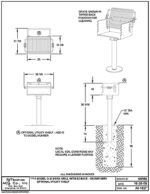 Pilot Rock Q-20 B2 Single Commercial Grade Embedded Reinforced 20 Inch Steel Park Style Swiveling Galvanized Charcoal Grill with Painted Finish, Black  Patio, Lawn & Garden - Image 6