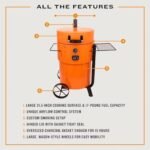 Oklahoma Joe's® Bronco Pro Drum Smoker, Orange - 19202100  Patio, Lawn & Garden - Image 3