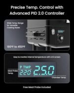 Z GRILLS 200A Portable Wood Pellet Grill & Smoker, Tabletop Pellet Smoker with PID V2.0 Controller, Meat Probes, 202 sq.in Cooking Area, Ideal for RVs, Road Trips & Apartments  Patio, Lawn & Garden - Image 4