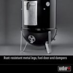 Weber 14.5 -inch Smokey Mountain Cooker, Charcoal Smoker,Black  Patio, Lawn & Garden - Image 8