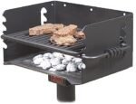 Pilot Rock Q-20 B2 Single Commercial Grade Embedded Reinforced 20 Inch Steel Park Style Swiveling Galvanized Charcoal Grill with Painted Finish, Black  Patio, Lawn & Garden - Image 4