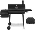Royal Gourmet CC1830SC Charcoal Grill Offset Smoker with Cover, 811 Square Inches, Black, Outdoor Camping  Everything Else