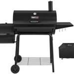 Royal Gourmet CC1830SC Charcoal Grill Offset Smoker with Cover, 811 Square Inches, Black, Outdoor Camping  Everything Else