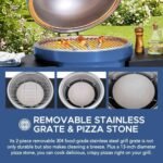 Bola Grill Master | Completely Adjustable & Rotatable Tabletop-Safe Charcoal BBQ Grill (Charcoal Black)  Patio, Lawn & Garden - Image 3