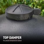 Char-Griller® AKORN® Kamado Charcoal Grill and Smoker with Cast Iron Grates, Warming Rack and Locking Lid with 445 Cooking Square Inches in Graphite, Model E16620  Patio, Lawn & Garden - Image 5