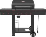 Megamaster 720-0982 5 Burner Propane Barbecue Gas Grill, Side Shelves with Hooks, for Outdoor Cooking, Patio, Garden Barbecue Grill, 50000 BTUs, Open Chart, Black  Patio, Lawn & Garden - Image 21