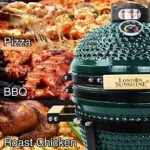London Sunshine Ceramic Charcoal BBQ Kamado Griller - Portable Tabletop The Cadet Series Smoker  Patio, Lawn & Garden - Image 6