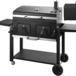 Charcoal Grill Outdoor BBQ Grill, Extra Large Cooking Area 794 Square Inches with Two Individual & Adjustable Charcoal Tray, Foldable Side Tables for Outdoor Cooking Backyard Camping Picnics By DNKMOR  Patio, Lawn & Garden