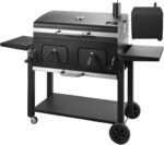 Charcoal Grill Outdoor BBQ Grill, Extra Large Cooking Area 794 Square Inches with Two Individual & Adjustable Charcoal Tray, Foldable Side Tables for Outdoor Cooking Backyard Camping Picnics By DNKMOR  Patio, Lawn & Garden - Image 17