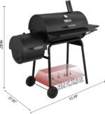 Royal Gourmet CC1830SC Charcoal Grill Offset Smoker with Cover, 811 Square Inches, Black, Outdoor Camping  Everything Else - Image 15