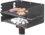 Pilot Rock Q-20 B2 Single Commercial Grade Embedded Reinforced 20 Inch Steel Park Style Swiveling Galvanized Charcoal Grill with Painted Finish, Black  Patio, Lawn & Garden - Image 10