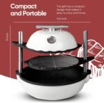 Bola Grill Master | Completely Adjustable & Rotatable Tabletop-Safe Charcoal BBQ Grill (Charcoal Black)  Patio, Lawn & Garden - Image 22