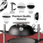 Bola Grill Master | Completely Adjustable & Rotatable Tabletop-Safe Charcoal BBQ Grill (Charcoal Black)  Patio, Lawn & Garden - Image 15