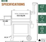 Z GRILLS 200A Portable Wood Pellet Grill & Smoker, Tabletop Pellet Smoker with PID V2.0 Controller, Meat Probes, 202 sq.in Cooking Area, Ideal for RVs, Road Trips & Apartments  Patio, Lawn & Garden - Image 23