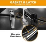 Brand-Man RODEO Steel Kamado Charcoal Grill and Smoker with 22in Cast Iron Grates and Large Prep Table Cart Perfect for Outdoor Cooking  Patio, Lawn & Garden - Image 12