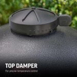 Char-Griller® AKORN® Kamado Charcoal Grill and Smoker with Cast Iron Grates, Warming Rack and Locking Lid with 445 Cooking Square Inches in Graphite, Model E16620  Patio, Lawn & Garden - Image 19