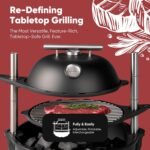 Bola Grill Master | Completely Adjustable & Rotatable Tabletop-Safe Charcoal BBQ Grill (Charcoal Black)  Patio, Lawn & Garden - Image 13