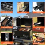 Hello.Dr Portable Wood Pellet Grill Smoker,Table Top Electric Smoker 8 in 1 for RV Camping Tailgating RV Cooking BBQ, Outdoor Grills & Smokers Intelligent Temperature Control,Black  Patio, Lawn & Garden - Image 24