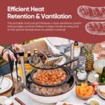 Bola Grill Master | Completely Adjustable & Rotatable Tabletop-Safe Charcoal BBQ Grill (Charcoal Black)  Patio, Lawn & Garden - Image 25