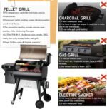 Z GRILLS Upgrade 8 in 1 Wood Pellet Grill & Smoker for Outdoor Cooking, BBQ Grill with PID 2.0 Controller, LCD Screen, 697 sq, Meat Probes, Rain Cover  Patio, Lawn & Garden - Image 11
