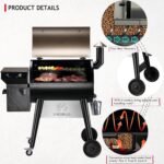 Z GRILLS Upgrade 8 in 1 Wood Pellet Grill & Smoker for Outdoor Cooking, BBQ Grill with PID 2.0 Controller, LCD Screen, 697 sq, Meat Probes, Rain Cover  Patio, Lawn & Garden - Image 10