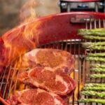 Kamado Joe Kettle Joe 22-inch Kettle Charcoal Grill with Hinged Lit, Cart, Side Shelves and SloRoller Hyperbolic Slow Smoker Chamber in Red, Model KJ15040320  Patio, Lawn & Garden - Image 20