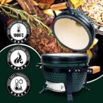 London Sunshine Ceramic Charcoal BBQ Kamado Griller - Portable Tabletop The Cadet Series Smoker  Patio, Lawn & Garden - Image 10