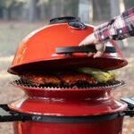 Kamado Joe Kettle Joe 22-inch Kettle Charcoal Grill with Hinged Lit, Cart, Side Shelves and SloRoller Hyperbolic Slow Smoker Chamber in Red, Model KJ15040320  Patio, Lawn & Garden - Image 18