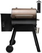 Traeger Grills Pro Series 22 Electric Wood Pellet Grill and Smoker, Bronze, Extra large & Classic Accessories Veranda Water-Resistant 41 Inch Traeger Pellet BBQ Grill with Exhaust Arm Cover  Patio, Lawn & Garden - Image 2