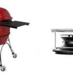 Kamado Joe Big Joe II 24-inch Grill Bundle with Cart, Shelves, SloRoller Smoke Chamber Accessory  Patio, Lawn & Garden