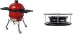 Kamado Joe Big Joe II 24-inch Grill Bundle with Cart, Shelves, SloRoller Smoke Chamber Accessory  Patio, Lawn & Garden - Image 8