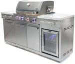 Mont Alpi MA957FC-RS 5-Burner 63000 BTU Stainless Steel Compact Outdoor Kitchen Gas Barbecue Island Grill with Infrared Rear Burner + Fridge Cabinet + Rotisserie Kit & Full Weather Cover  Patio, Lawn & Garden - Image 3