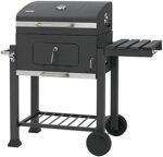 VSULZVNU Barbecue Grill Charcoal Grill BBQ Trolley Smoker Camping Picnic Portable Backyard with Side Shelf Outdoor Camping Food Cooking Barbecue Stove with 2 Wheels  Patio, Lawn & Garden - Image 7