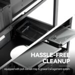 Royal Gourmet ZH3002N Propane Gas and Charcoal Grill Combo, Dual Fuel BBQ Grill with 2 Side Shelves for Outdoor Patio Garden Backyard Barbecue, 20,000 BTUs, Silver & Black  Patio, Lawn & Garden - Image 9