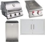 Blaze Prelude LBM 4-Piece 25-Inch Propane Outdoor Kitchen Package w/Double Side Burner & Refrigerator - BLZ-3LBM126-LP-4PC-SC  Patio, Lawn & Garden - Image 8