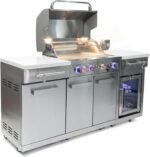 Mont Alpi MA957FC-RS 5-Burner 63000 BTU Stainless Steel Compact Outdoor Kitchen Gas Barbecue Island Grill with Infrared Rear Burner + Fridge Cabinet + Rotisserie Kit & Full Weather Cover  Patio, Lawn & Garden - Image 16