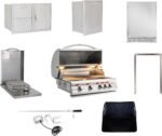 BLAZE BBQ Outdoor Package of 40” LTE Built-in Gas Grill, Dop-In Single Side Burner, 32” Door & Two Drawers Combo, Compact Refrigerator and Accessories (Grill Cover, Fridge Trim and Rotisserie Kit)  Patio, Lawn & Garden - Image 15