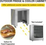 CT Copper Tailor Modular Outdoor Kitchen BBQ Gas Grill Island 4 Burners, with Wood Fire Pizza Oven MK07, Fridge Cabinet,Stainless Steel(With Natural Gas Kit)  Patio, Lawn & Garden - Image 17