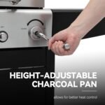 Royal Gourmet ZH3002N Propane Gas and Charcoal Grill Combo, Dual Fuel BBQ Grill with 2 Side Shelves for Outdoor Patio Garden Backyard Barbecue, 20,000 BTUs, Silver & Black  Patio, Lawn & Garden - Image 19