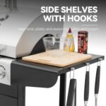 Royal Gourmet ZH3002N Propane Gas and Charcoal Grill Combo, Dual Fuel BBQ Grill with 2 Side Shelves for Outdoor Patio Garden Backyard Barbecue, 20,000 BTUs, Silver & Black  Patio, Lawn & Garden - Image 16