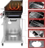 Royal Gourmet 5-Burner Propane Gas Grill with Side Burner, Stainless Steel Barbeque Grills, Silver, GA5404S  Patio, Lawn & Garden - Image 14