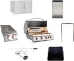 BLAZE BBQ Outdoor Package of 40” LTE Built-in Gas Grill, Dop-In Single Side Burner, 32” Door & Two Drawers Combo, Compact Refrigerator and Accessories (Grill Cover, Fridge Trim and Rotisserie Kit)  Patio, Lawn & Garden - Image 23