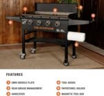Blackstone Original 36 Inch Omnivore Griddle 2212 with Hard Cover and Side Shelves, Outdoor Flat Top Grill with Blackstone Accessories, Blackstone Griddle Seasoning, and Blackstone Griddle Gloves  Patio, Lawn & Garden - Image 13