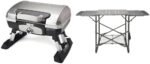 Cuisinart 5,500 BTU 145 in2 Portable Gas Grill & Folding Stand with Side Tables and Storage