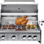 KoolMore KM-OKS-BQ30 30 in. Built-in Liquid Propane BBQ Grill for Outdoor Kitchen in Stainless-Steel  Patio, Lawn & Garden